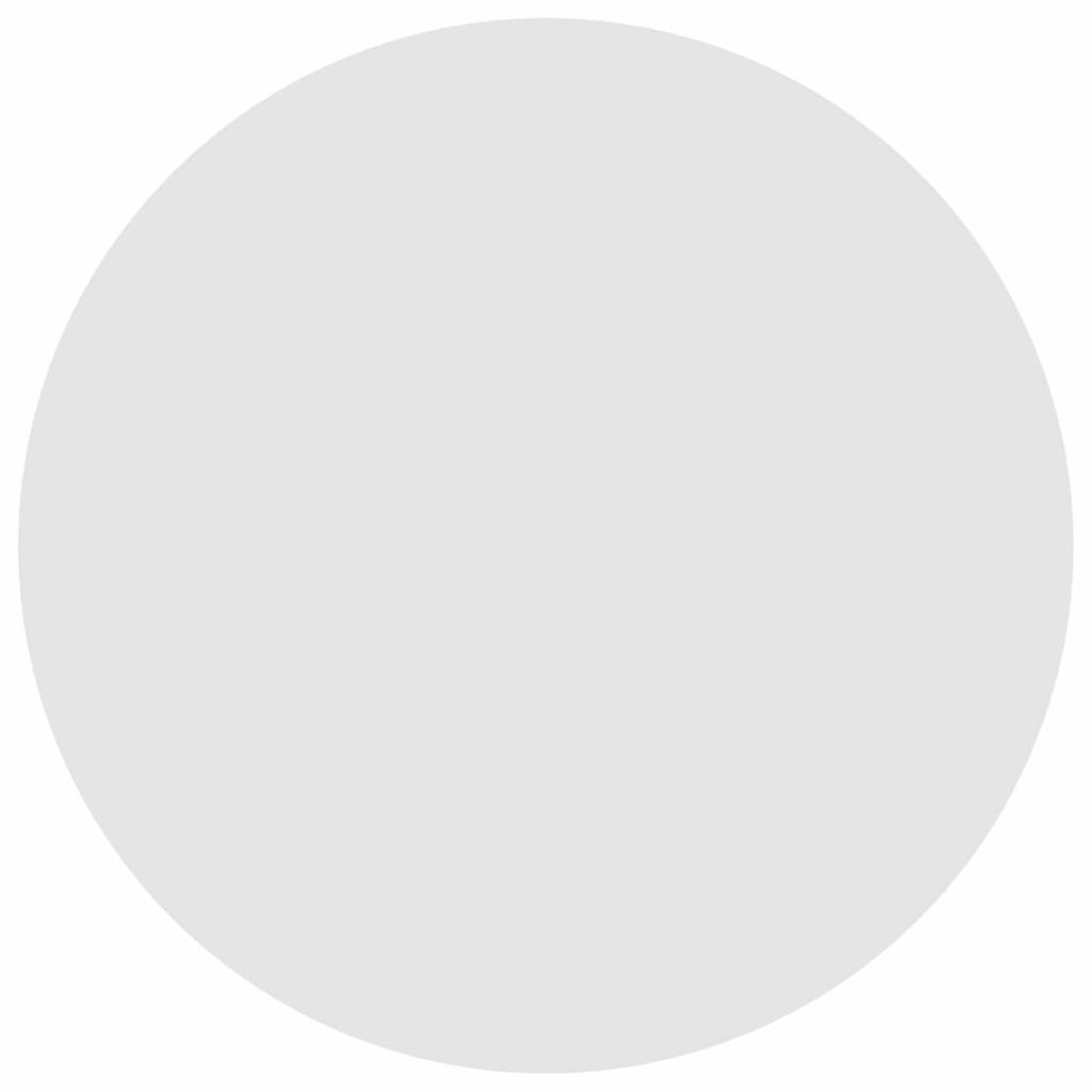 Tabletop Ø 60 x 1.5 cm Round Engineered Wood White