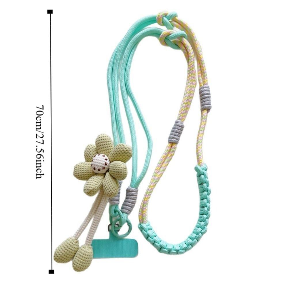Detachable Crossbody Phone Strap Flower Phone Neck Straps Mobile Phone Lanyard  Outdoor Travel