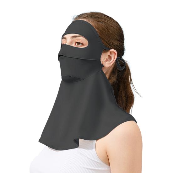 Sun Protection Guard Quick-Drying Fabric Ice Silk Face Guard with Breathable Mesh Cooling Fabric Full Coverage Extended Neck Gaiter Face Guard