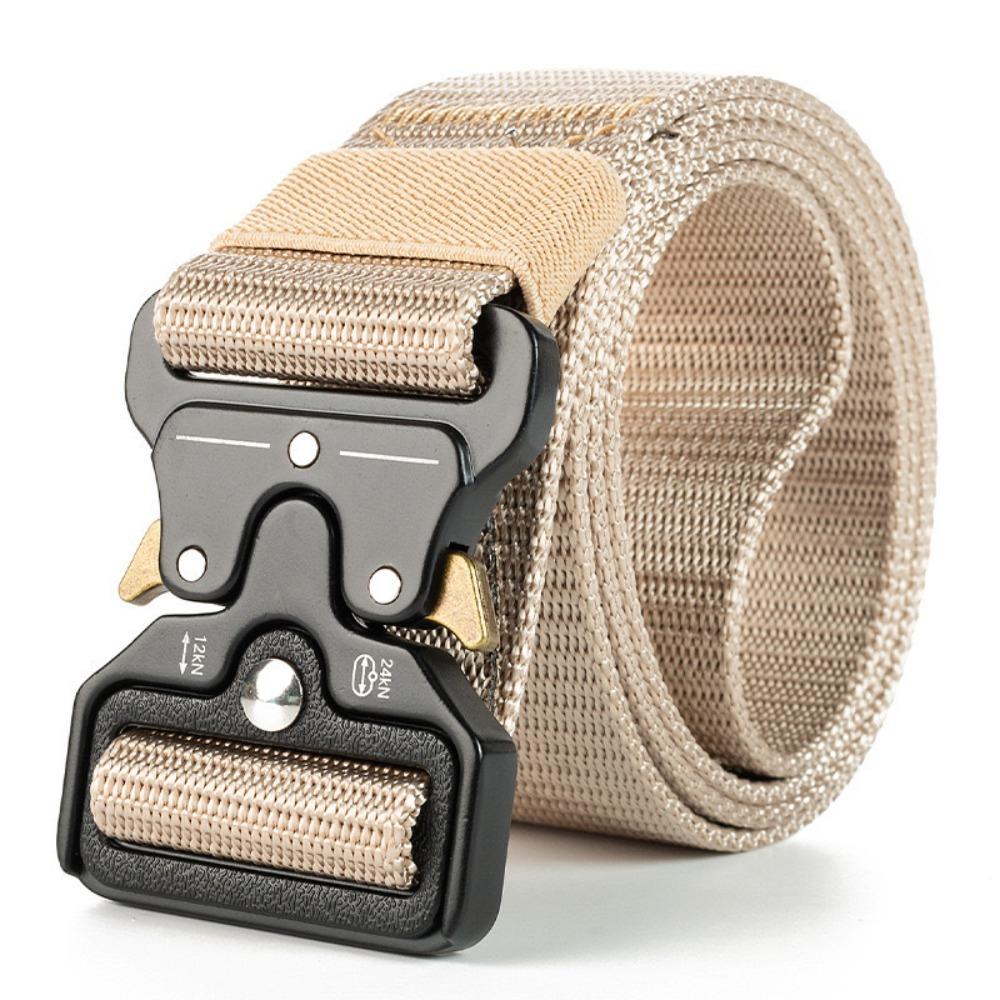 New Outdoor Sport Men Belt Big Size Cloth Fabric Buckle Belt Nylon Belts Outdoor Hunting