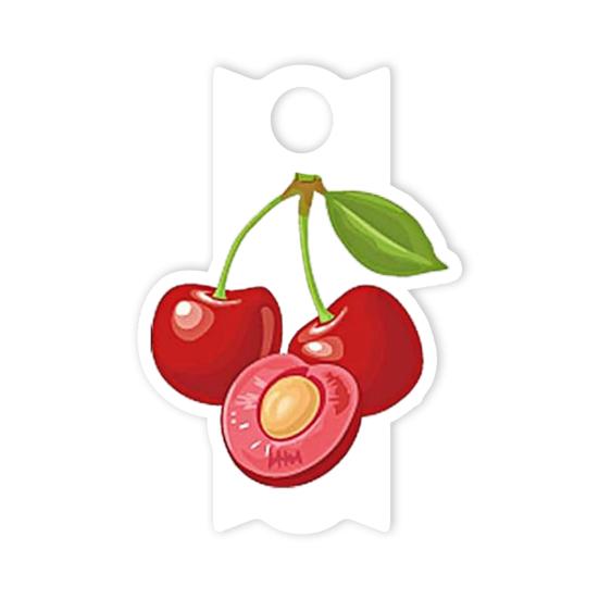 Acryl-Becherdeckel-Etiketten, Obstmuster-Design, stilvolle Trinkgeschirr-Identifikationsschilder, Becherdeckel-Namensschild für 40 Unzen