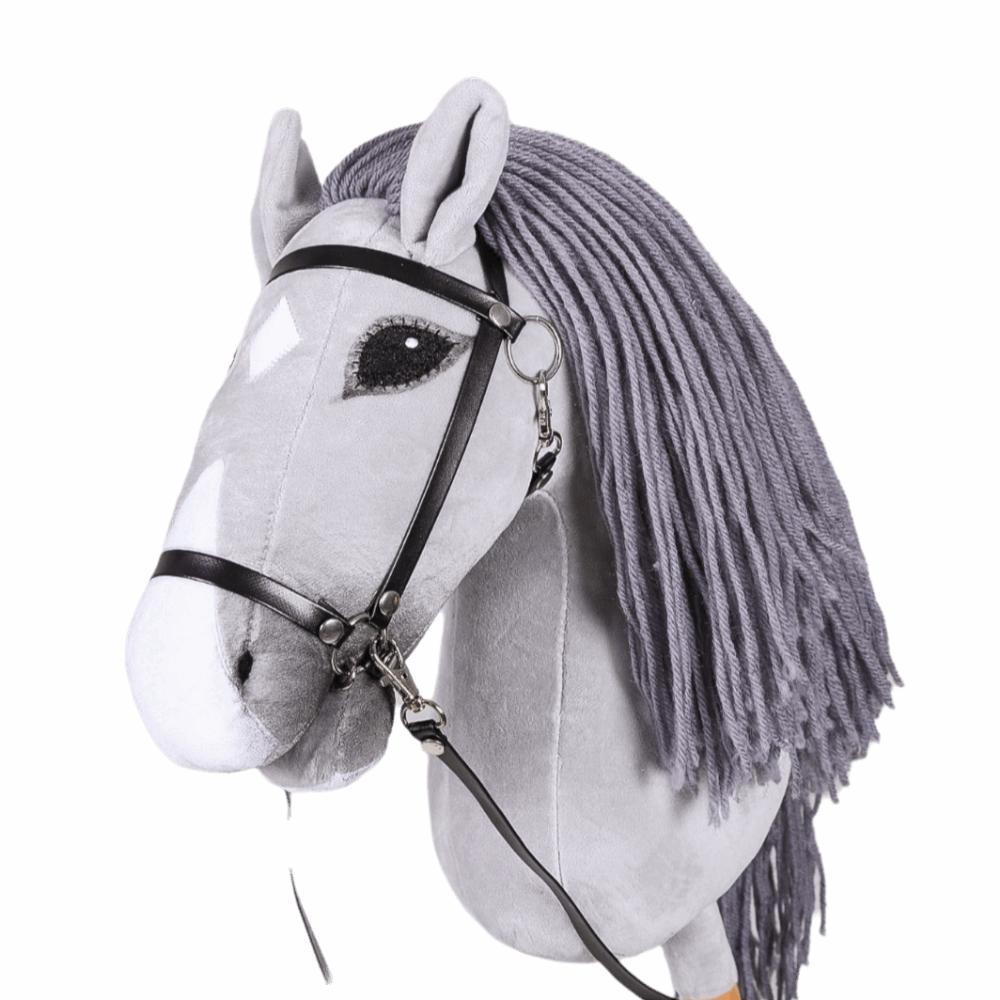 Realistic Plush Hobby Horse Soft Plush Hobby Horse Riding Stick Plush Horse Head  Performance Prop