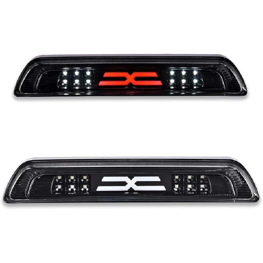 PIT66 3Rd Brake Light Compatible With 2004-2008 Ford F150 High Mount Center Rear Roof Third Cargo Light Parking Light Halogen Clear/Red Lens Tercera