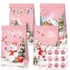 Santa Claus Christmas Candy Gift Box Snowflake Christmas Paper Packaging Bag  Carrying Case