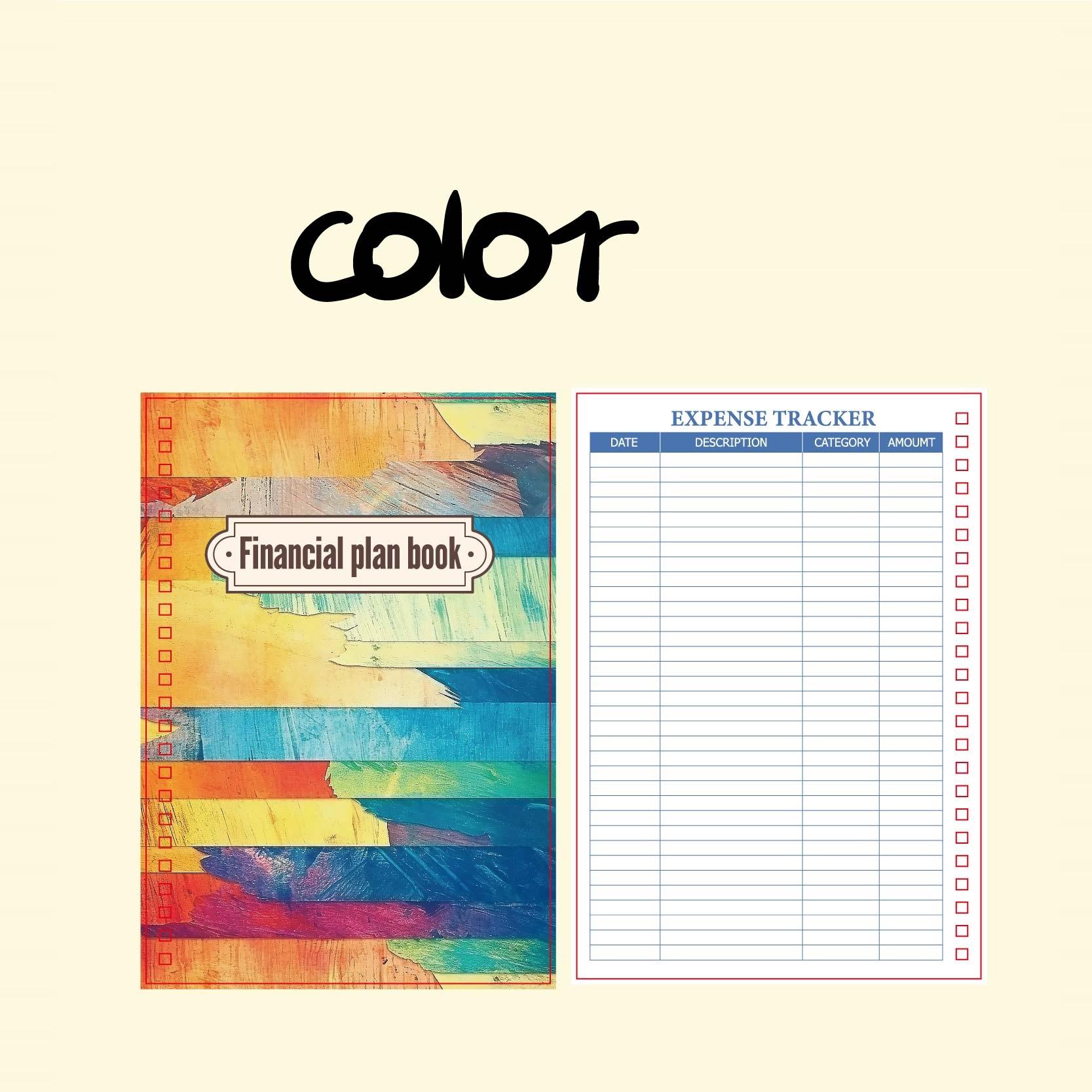 

Финансовый план, блокнот, практичный блокнот, трекер расходов для заметок и бюджета, 104 листа