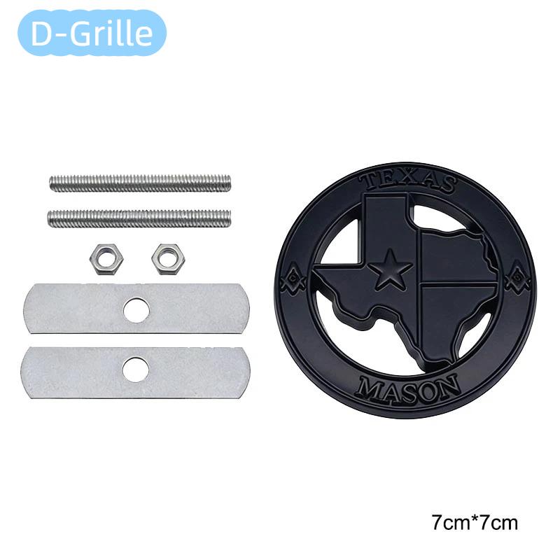 3D Metal Texas Badge For Vehicle J-EEP Wrangler R-aptor SUV Modification Accessories