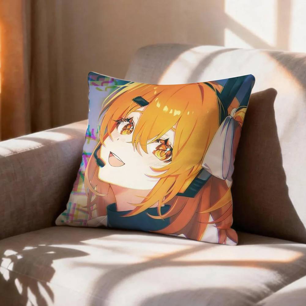 VN DDDLC Girl YYuri   Pillow Case Pattern Printed Pillowcase For Living Room Sofa Cushion Cover