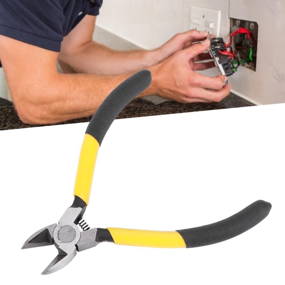 Heat Treatment Jaws Wire Cutter Non-Slip Handle Side Cutter Heavy Duty Diagonal Plier Plastic Wire