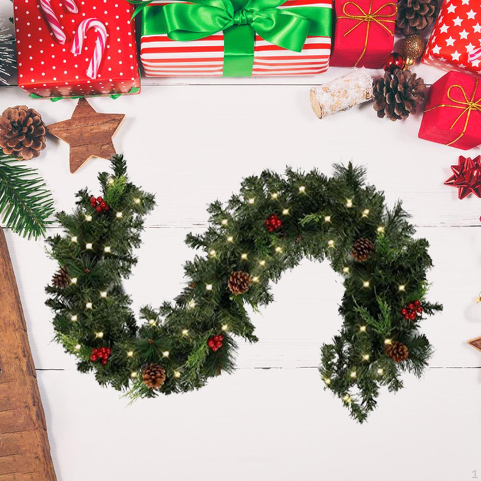 

Рождественская гирлянда многоразовый искусственный венок для лестницы шкафа новоселье 270cm