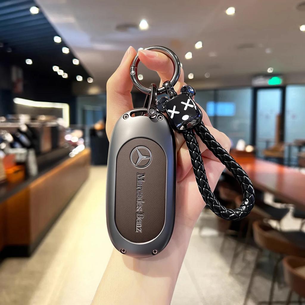 TPU Key Case Cover Car Accessories Fob Protector for Mercedes Benz S400L S450/S500 MaybachS480 Keychain Holder Keyring Shell gdyu7