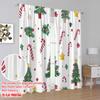2pcs  2D plane printing Curtains&Window Treatment Christmas Tree Gift Stars (3) Polyester Easy Install (without rod) Room Decor