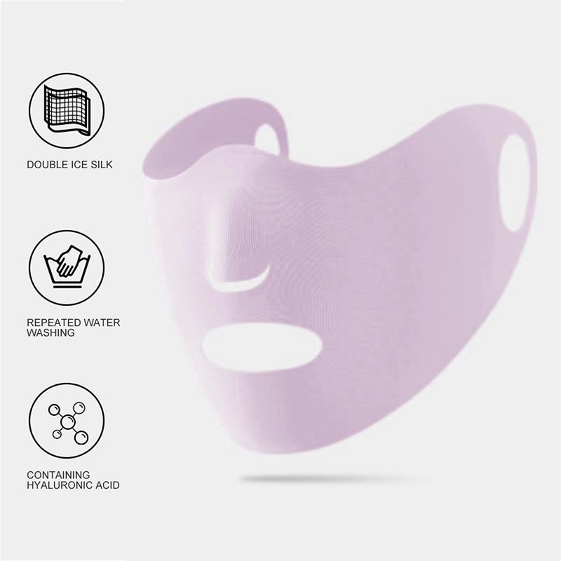 Ice Silk Sunscreen Mask Female Breathable Thin Section Hanging Ear Type Sports Sunshade