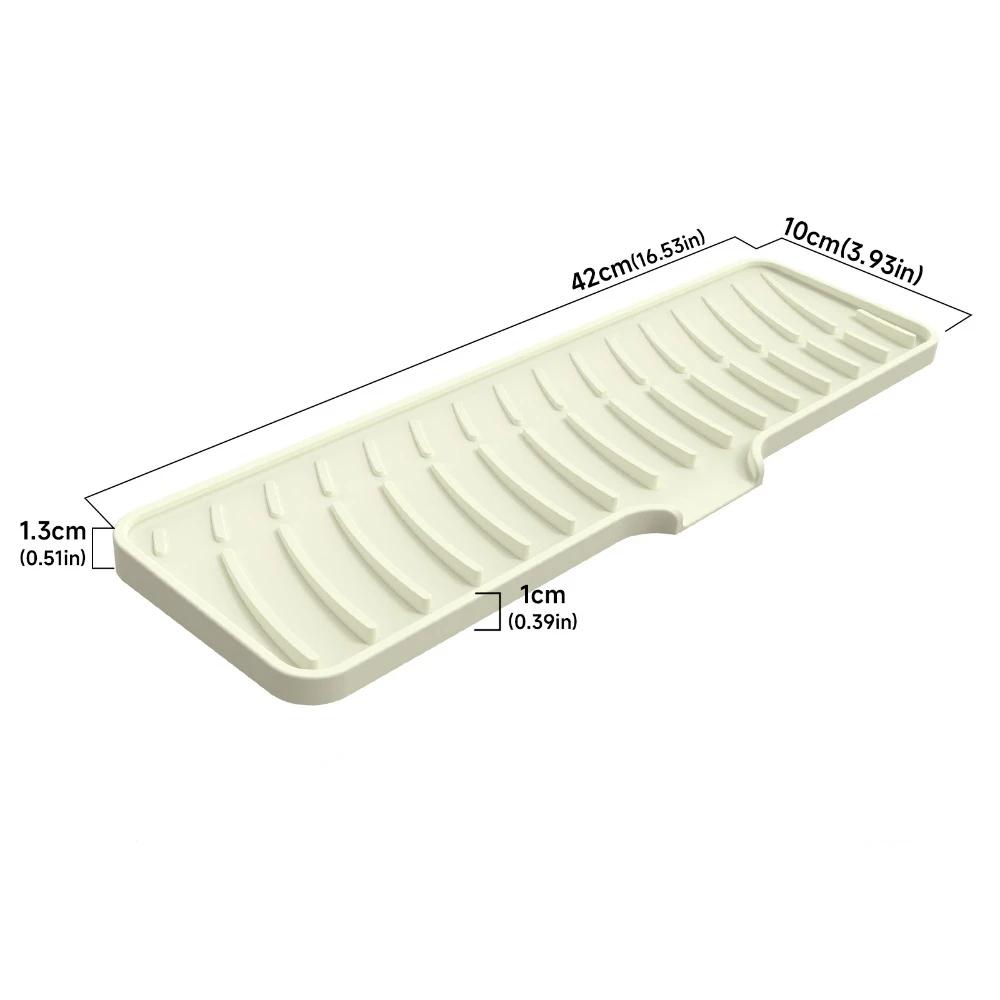 1Pcs Wave Draining Pad Silicone Drying Mat New Non-slip Dish Holder Table Mat Kitchen Placemat Foldable Heat Insulation Pad