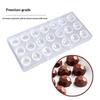 Professionelle Kunststoff-Schokoladenform Transparent Handgemacht Kugel Schokoladenwerkzeuge DIY Kuchenform Dessert Pudding