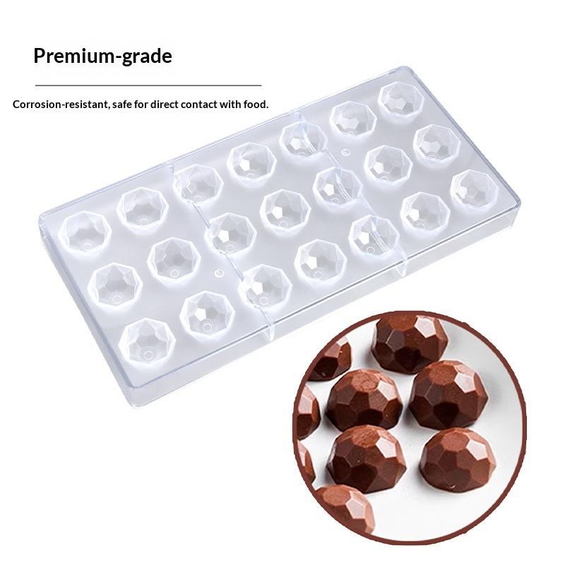Professionelle Kunststoff-Schokoladenform Transparent Handgemacht Kugel Schokoladenwerkzeuge DIY Kuchenform Dessert Pudding