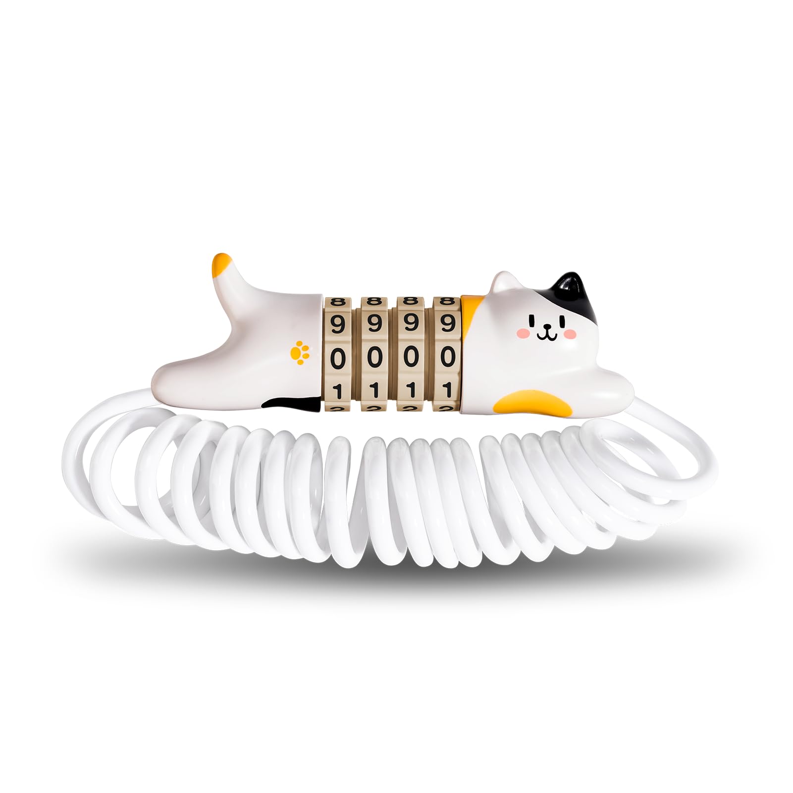 

ROCKBROS Bicycle Password Compatible with Road Electric Easy to Cute Lock, 4-Digit Combination, Keyless, Anti-Theft, Wire, Changeable, Helmets,