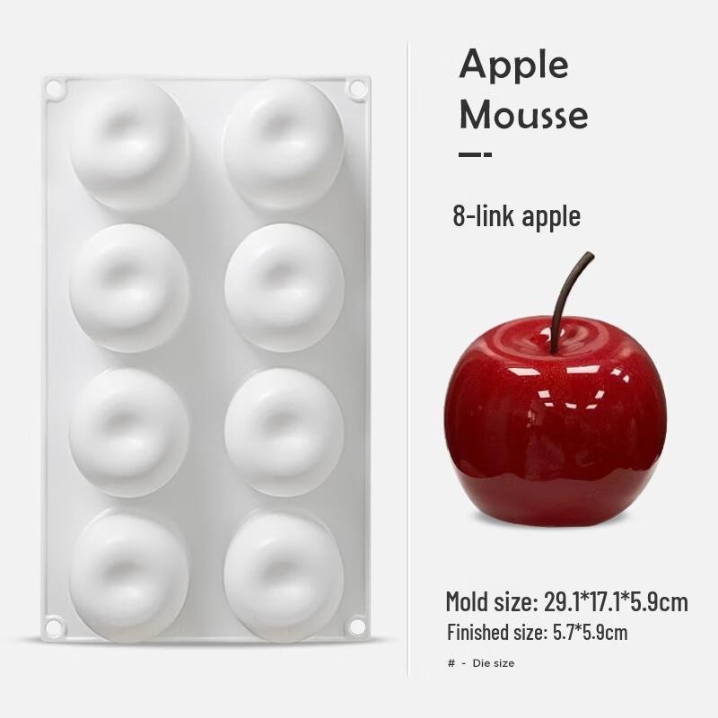 Christmas Apple Mousse Cake Silicone Mold