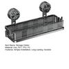 Bathroom Storage Shelf with Suction Cup Strong Load-bearing Hook Design Easy To Install Storage Rack Shower Caddy