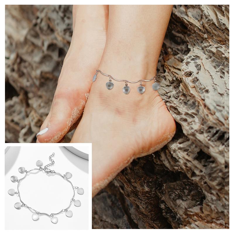 Snake Chain Anklet for Women Girls Adjustable Summer Beach Chain Anklet Bracelet Mother's Day Gifts Stainless Steel Not Allergic