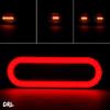 Oval 3 in 1 LED Tail Lights 68led Dynamic Flowing Turn Signal Light DRL Tail Running Light For Car Truck Trailer Lorry 12V 24V