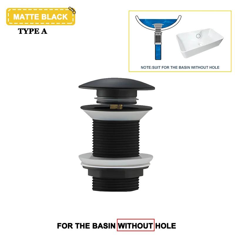 Wash Basin Pop-Up Drain Button Sink Stopper Drainer Siphon Waste Stopper Waste Pipe Drain Brushed Gold Bathroom Accessories