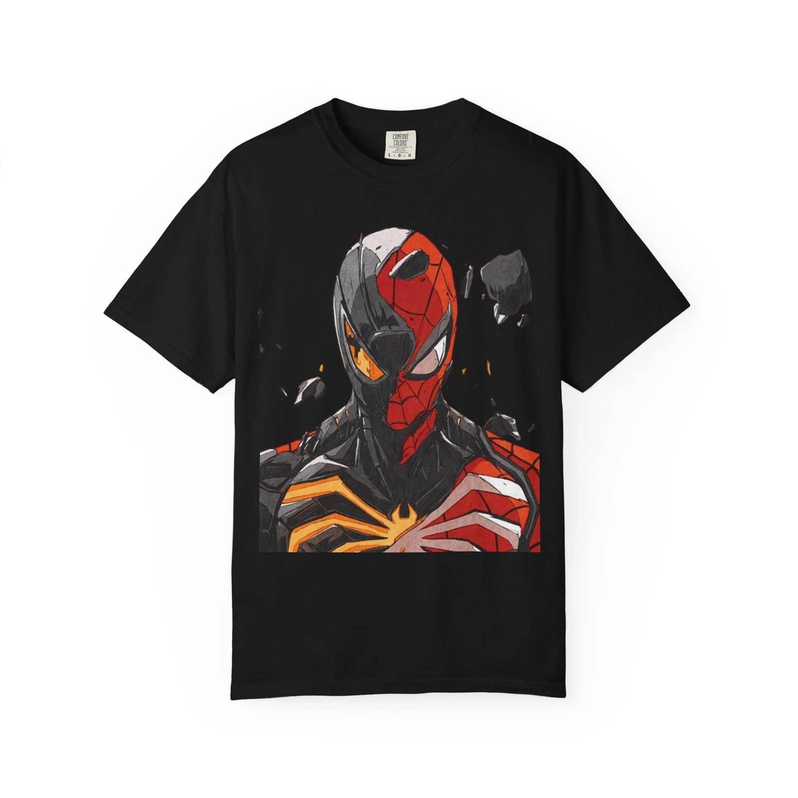 Spider-Man Inspired Unisex Garment-Dyed T-Shirt, Comic Fans, Superhero S