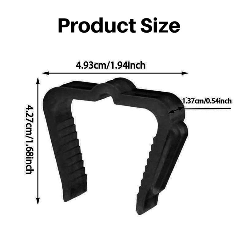 Gut-50er-Pack Feiertagslicht-Clips Außenhaken Weihnachtsaufhänger Für Weihnachtsdekoration Dachrinne Zaun Schwarz