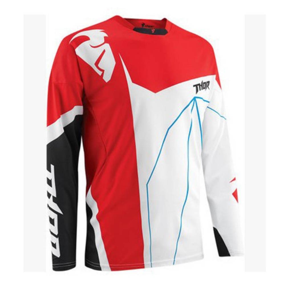 Heißer Verkauf Neuer Thor Team Schnelltrocknendes Atmungsaktives Downhill-Anzug Sommer Mountainbike Langarm-T-Shirt Motorradanzug