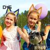 1/2 Pcs/Set Dog Costume Props Animal Ears Decor Hair Hoop Tail Set Birthday Party Cosplay Dress Up Accessories