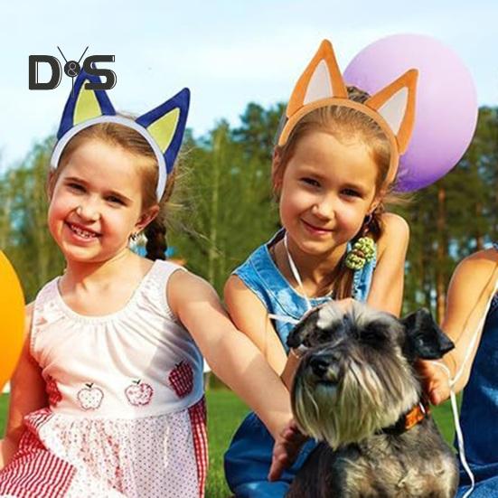 1/2 Pcs/Set Dog Costume Props Animal Ears Decor Hair Hoop Tail Set Birthday Party Cosplay Dress Up Accessories