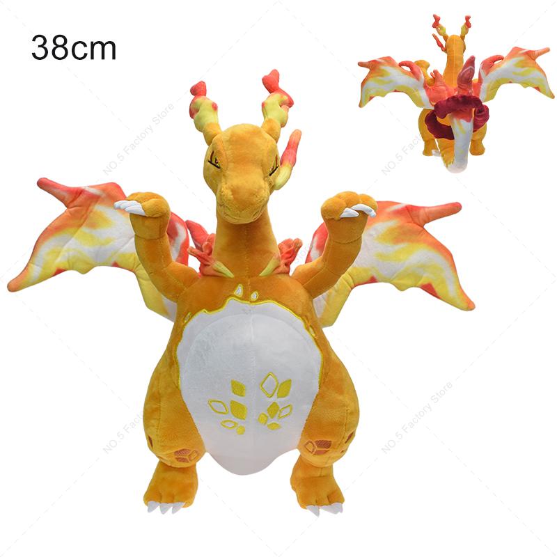 Shiny Charizard XY Stuffed Plush Toy Eevee Mimikyu Cubone Poké Ball Peluche,Birthday Kids Gifts,Christmas,Anime Character Dolls