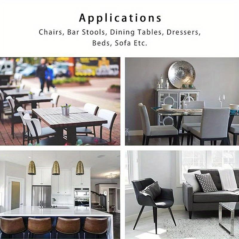 4 Stück Metall Stuhlbeinkappen Rund Möbelbeinkappen Tisch Stuhl Sofa Füße