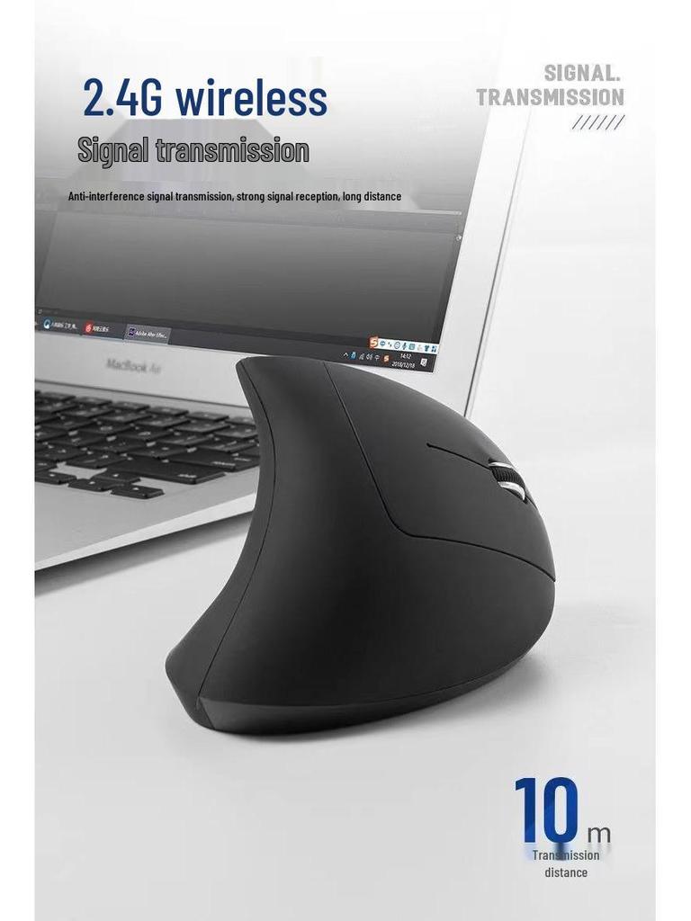 Ergonomic Dual-Mode Bluetooth Silent Gaming Mouse with Luminous Design