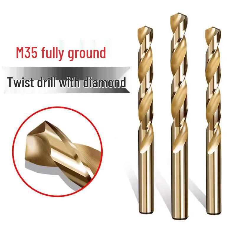 Cobalt HSS M35 Twist Drill Bit for Stainless Steel, Sizes: 1/3/5/6/8/10/12/13/20