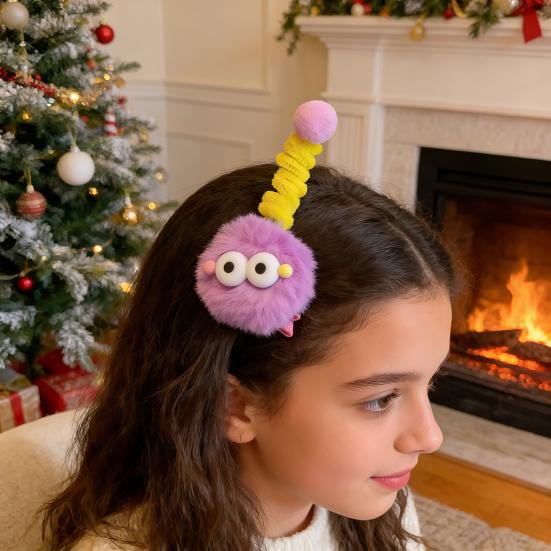 1/2/5 st Hårnål Svart Stor Ögonklämma Tecknad Plyschdocka Hårnål Ljus Färg Hårstylingverktyg Håraccessoarer