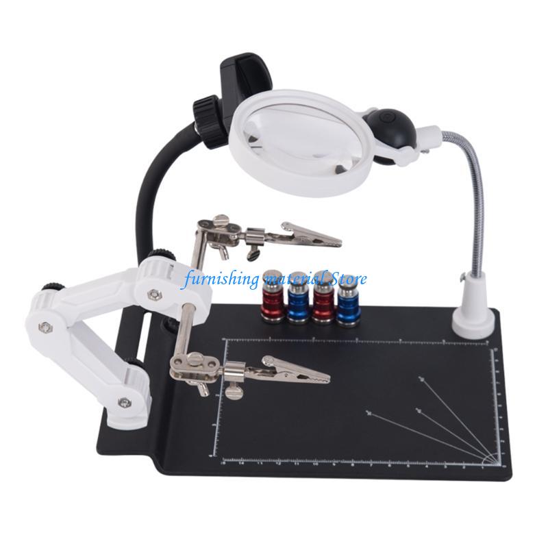 Y5GD Welding-Magnifying Glass 2 Led Light Loupe-Magnifier Hand Soldering Solder Iron