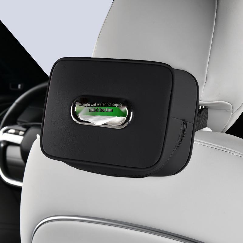 

Высококачественный кожаный автомобильный органайзер для салфеток и хранения на подлокотнике 19CMx14CMx8CM