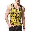 Mens 3d Printed Tank Top With Premium Quality Polyester For Summer Gym Fitness