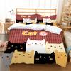 Bettwäsche Zwei- oder Dreiteiliges Set Niedliche Katzen-Serie Polyester