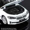 Large Scale 1:18 530Li SVJ63 Car Model Toy Doors Opened Shock Absorption Supercar Models Metal Diecast Gifts for Kids