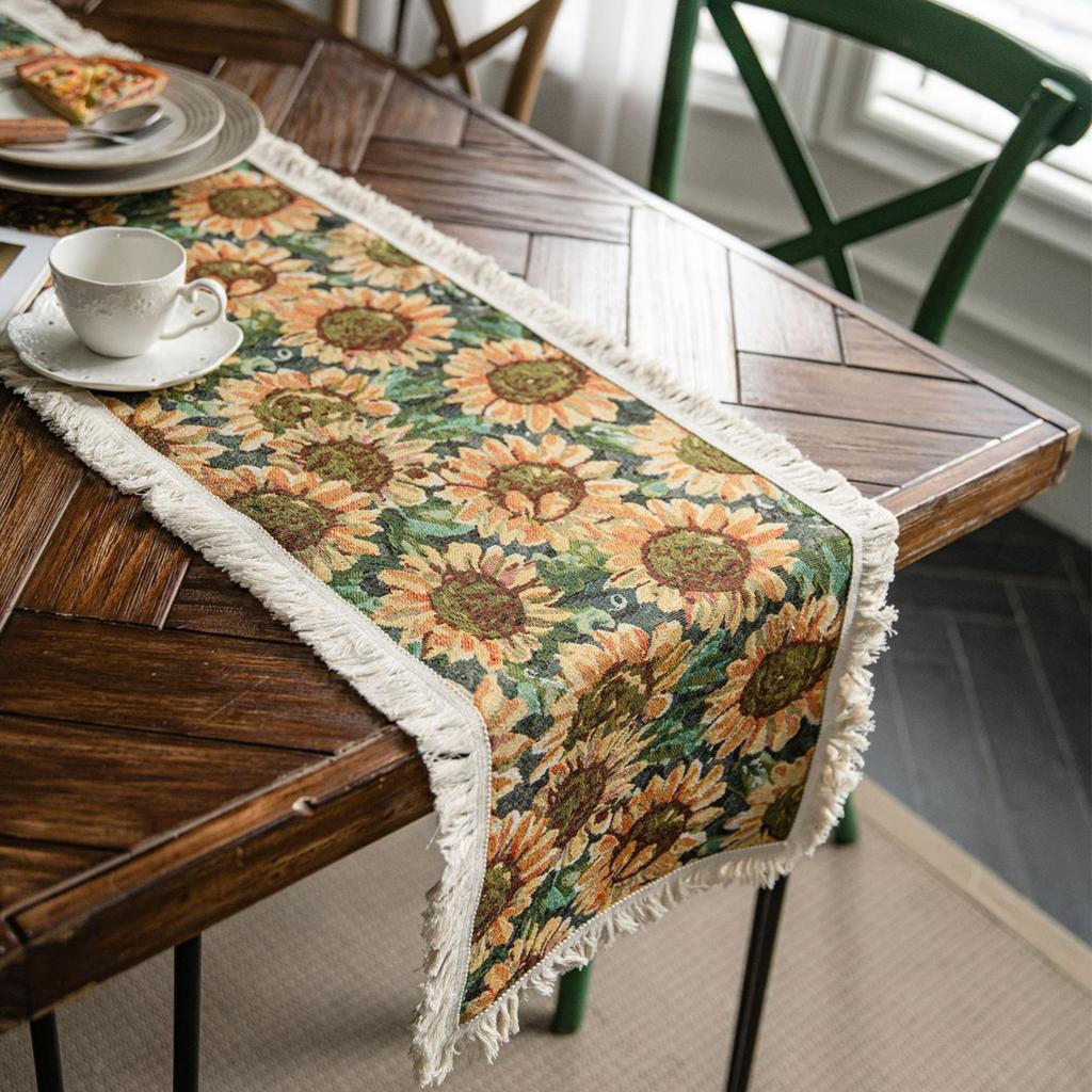 Farmhouse Country Vintage Table Runner Pastoral Table Runner Farmhouse Decor Table Runner