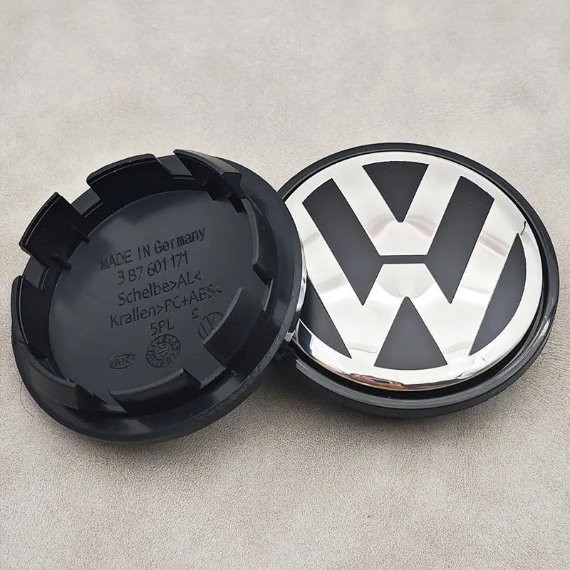 2026 Hot Emblems For VW Volkswagen Jetta MK5 Golf 4pcs/set 65mm Car Wheel Center Caps Rim Hub Caps For Volkswagen VW Golf 6 Pass ZG9