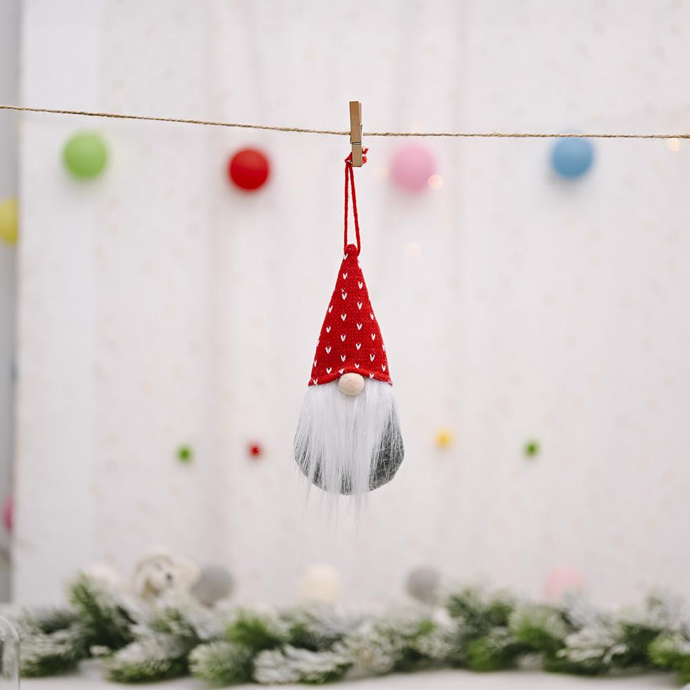 

Charming Hat Knitted Forest Gnome Head Christmas Ornament For Festive Holiday Decor Knitted Hat A