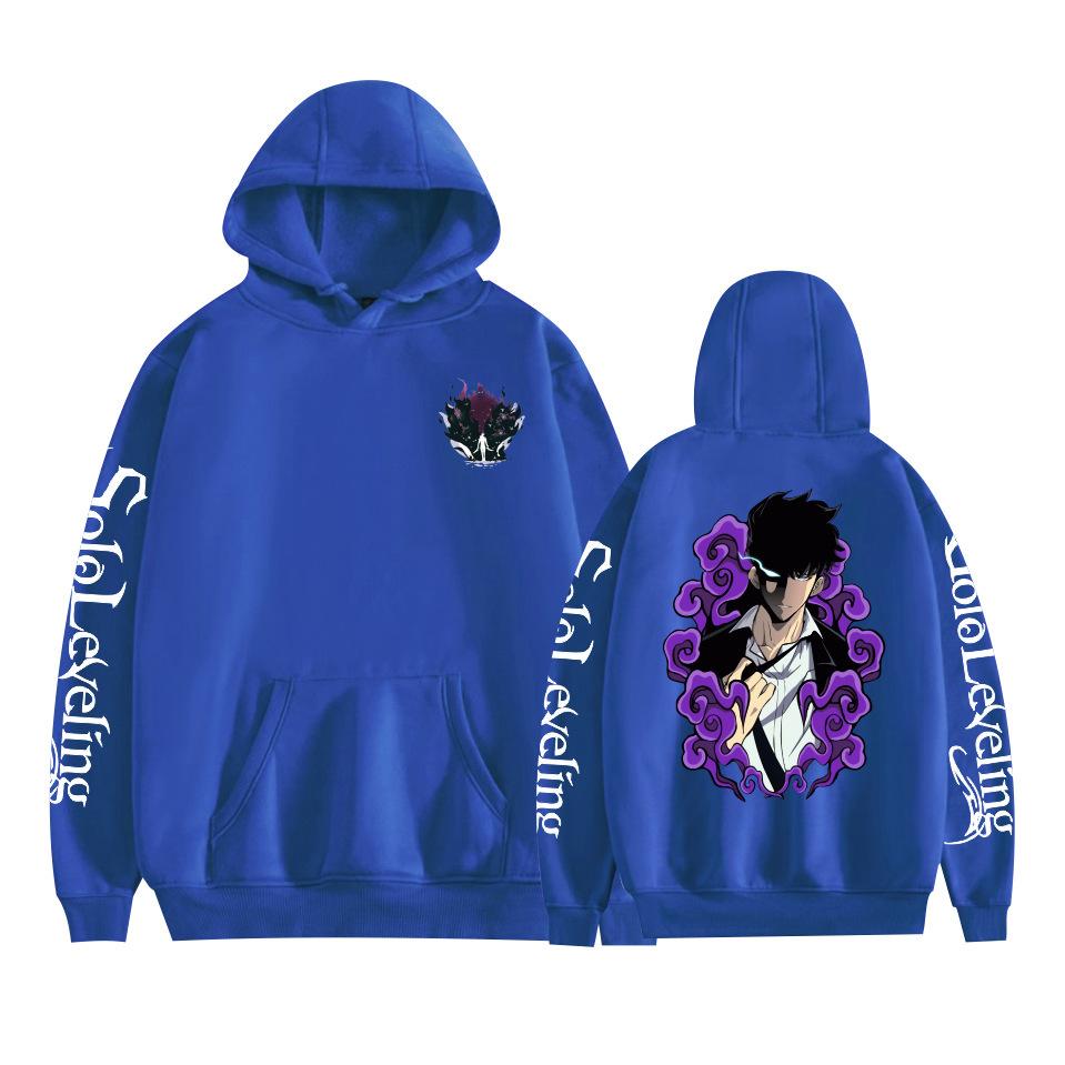 New Fashion Solo Leveling Hoodies Cartoon Printed Sweatshirts Casual Long Sleeve Tops for Men Women