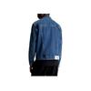 Calvin Klein 90s Denim Letter Print Pattern Pointed Collar Single-Breasted Long Sleeve Denim Jacket Men jackets Blue J30J324972-1A4