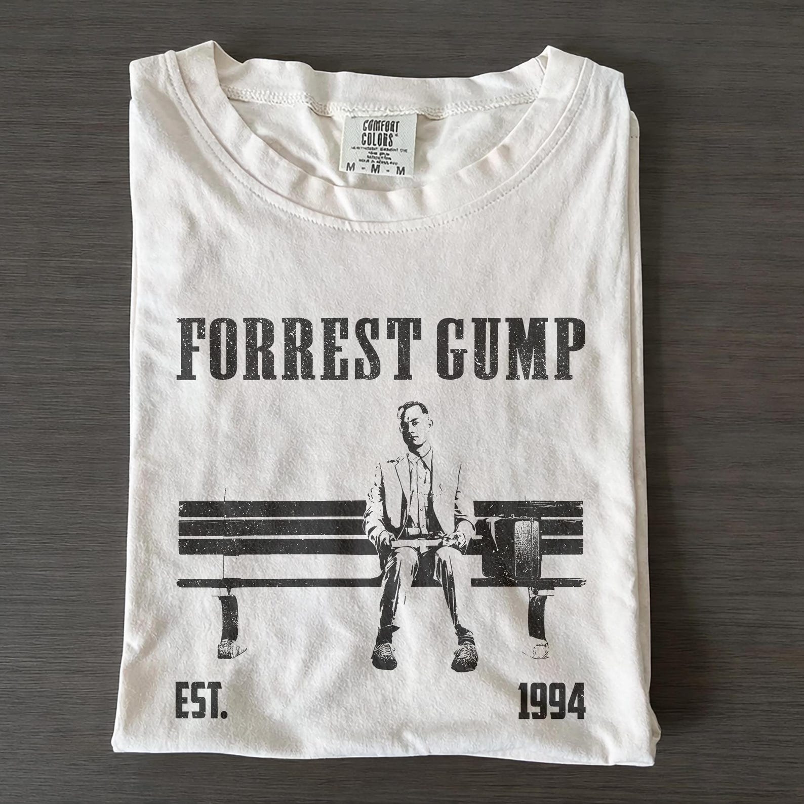 Forrest Gump Movie Shirt, Vintage 90s Film Graphic Tee S