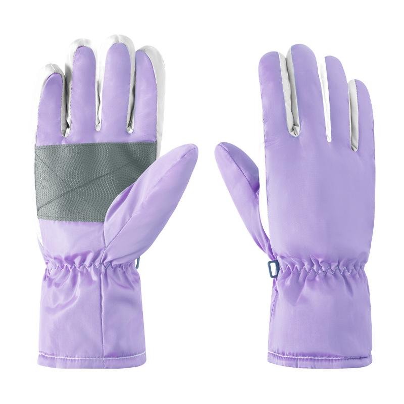 Adult Winter Ski Gloves for Men and Women Windproof Waterproof and Velvet Thickened Professional Outdoor Warm Cycling