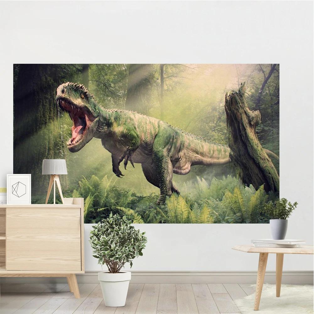 Парк динозавров Динозавр Гобелен Спальня Гостиная Гобелен Домашнее украшение стены — фото 9
