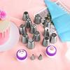 27pcs Russian Tulip Frosting Piping Nozzle Pastry Cream Tip Stainless Steel Nozzle Set Candy Decorating Utensils Baking CakeTool