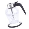 Diamond Honey Bottle Press Type Transparent Glass 200ml Handheld Oil Dispenser for Soy Sauce